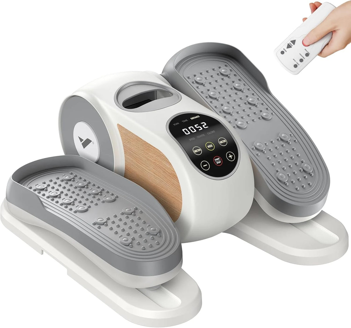 MERACH MERACH Under Desk Elliptical Electric Quiet LED Display Pedal Exerciser with Remote & Touch Screen 12 Speed + 12 Auto Modes Heart Rate Monitor Portable Low Impact for Office Home Rehabilitation