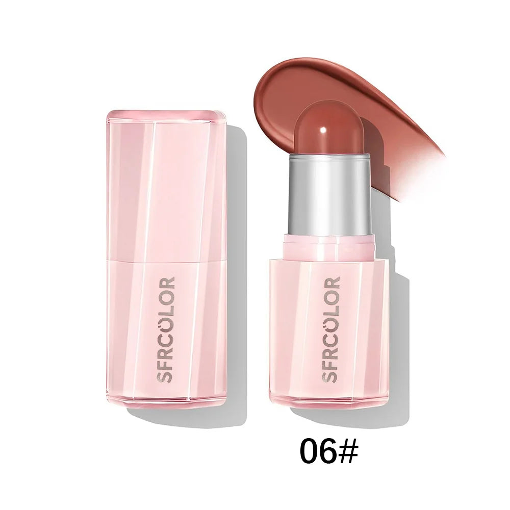 2 In 1 Blush Stick Lip Cheek Multi‑use Makeup Stick Cream Blush Waterproof Long Lasting Natural Blush Cream Stick Smooth Blush Contour Makeup Cosmetic for Daily Face Makeup