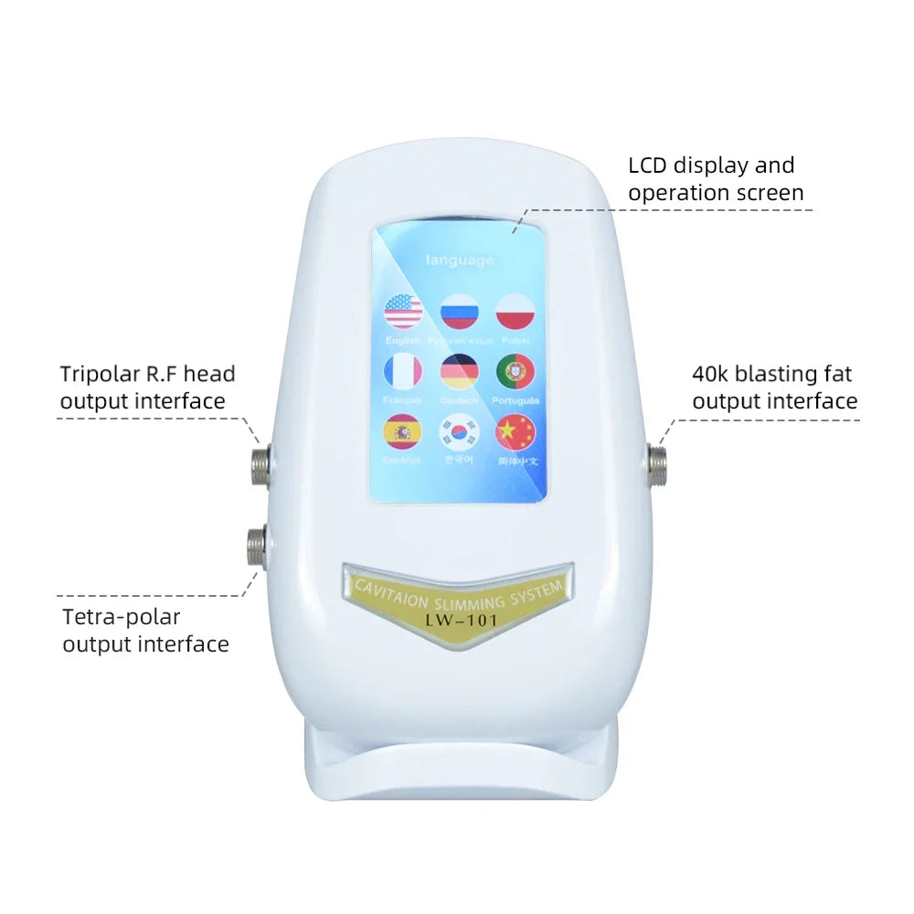 NIEGAO Ultrasonic RF Cavitation Vacuum Body Sculpting Machine
