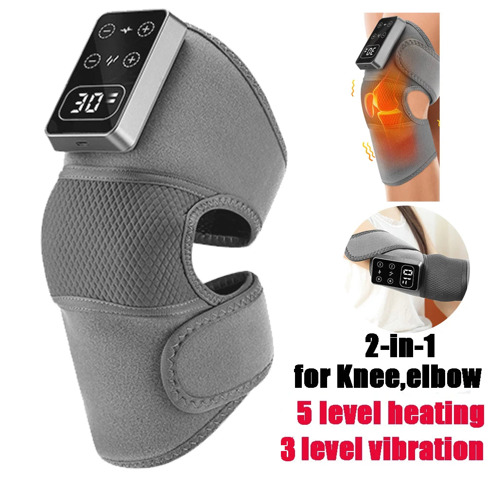 Thermal Shoulder Massager for Knee Shoulder Elbow Heated Brace Wireless Support Brace Belt Knee Pad Blood Circulation Protector