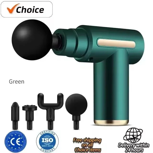 Mini USB Massage Gun β Portable Fascia Relaxer for Neck, Shoulders, and Back, Quiet Muscle Relief for Home and Travel