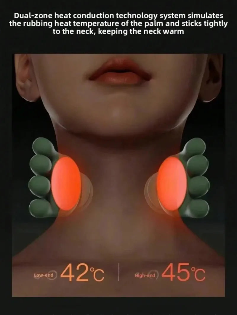4D Shiatsu Neck And Shoulder Wireless Massager With Heat