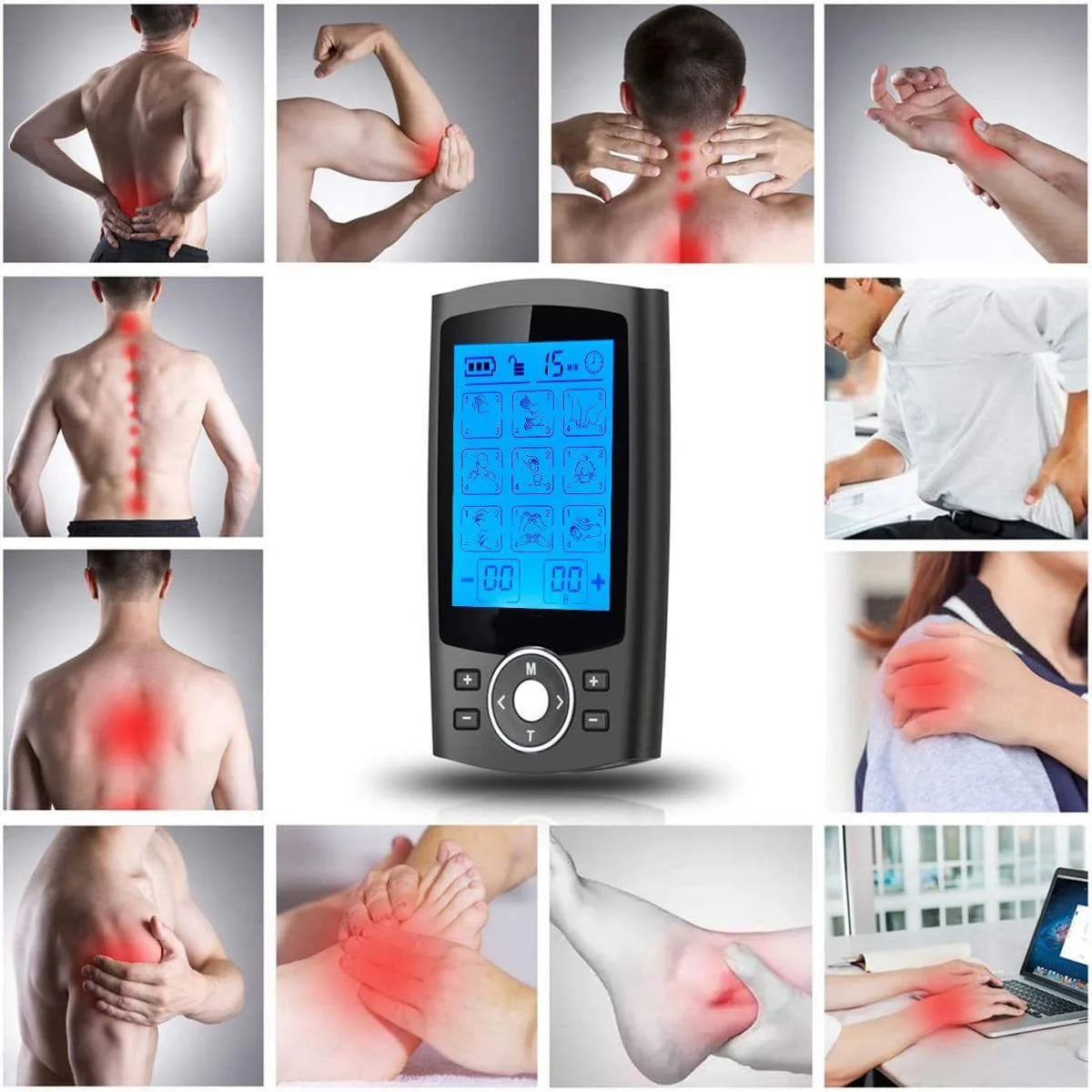 TENS Massager Electric Muscle Stimulator 36-Mode EMS Device