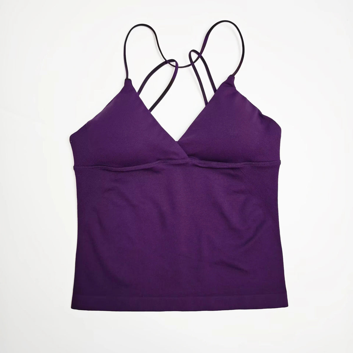 NCLAGEN Women's Twist Front Longline Seamless Yoga Workout Tank Top