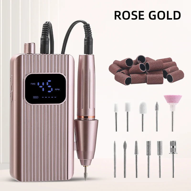 Rechargeable Electric Nail Drill for Gel Removal, Manicure and Pedicure