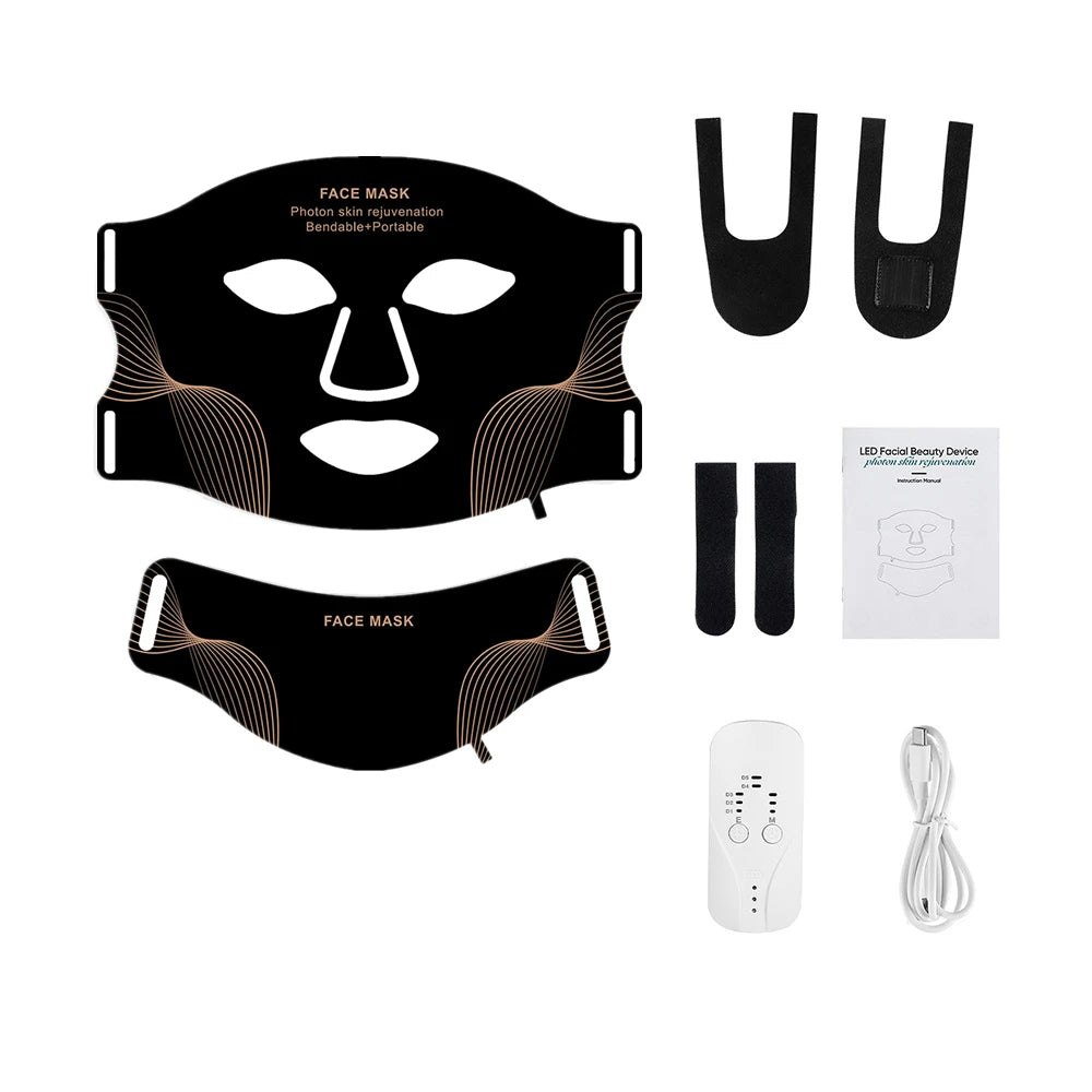 Foreverlily Silicone LED Face And Neck Mask For Skin Rejuvenation