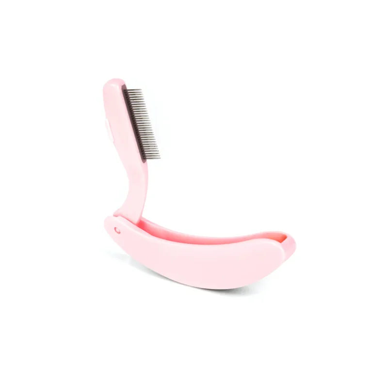 Folding Eyelash Separator Comb for Extensions and Eyebrow Grooming