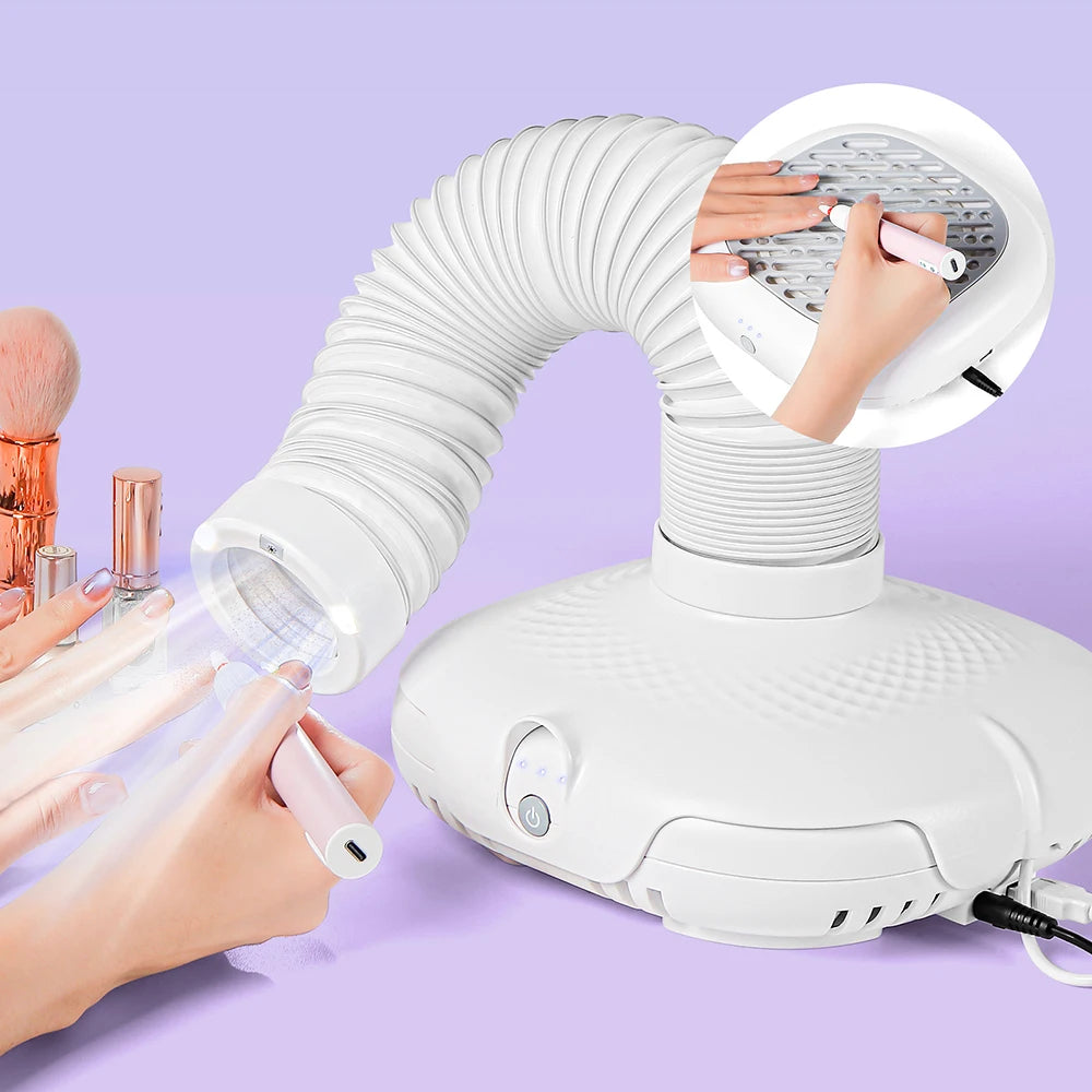 Iebilif Brushless Nail Dust Collector Vacuum for Professional Manicure