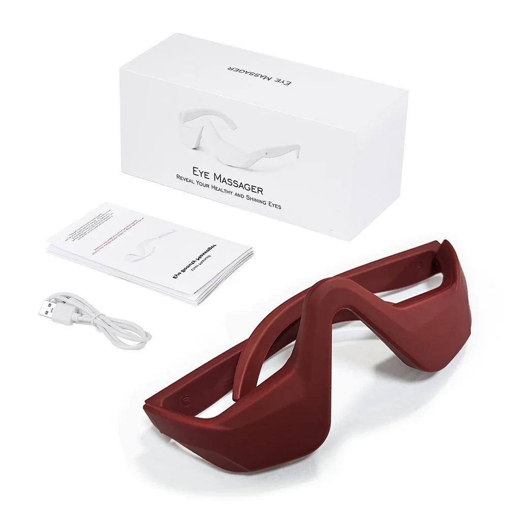 Foreverlily EMS 3D Eye Massager Under Eye Glasses Relieve Fatigue