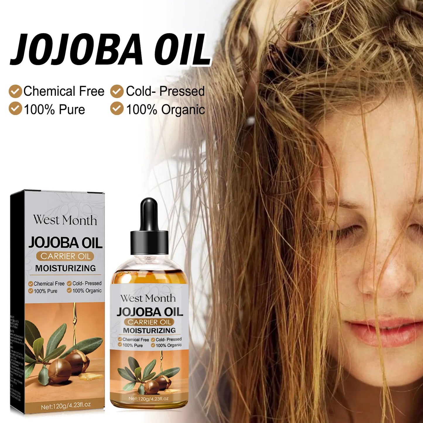 West Month Jojoba Hair Serum Nourishing Scalp Treatment