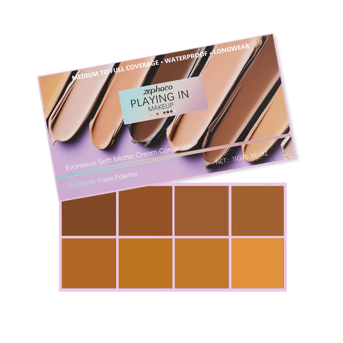 Zephoco Soft Matte Cream Concealer Long Lasting Waterproof Matte Reduces Dark Circles Improve Skin Redness Smooth Transparent Makeup
