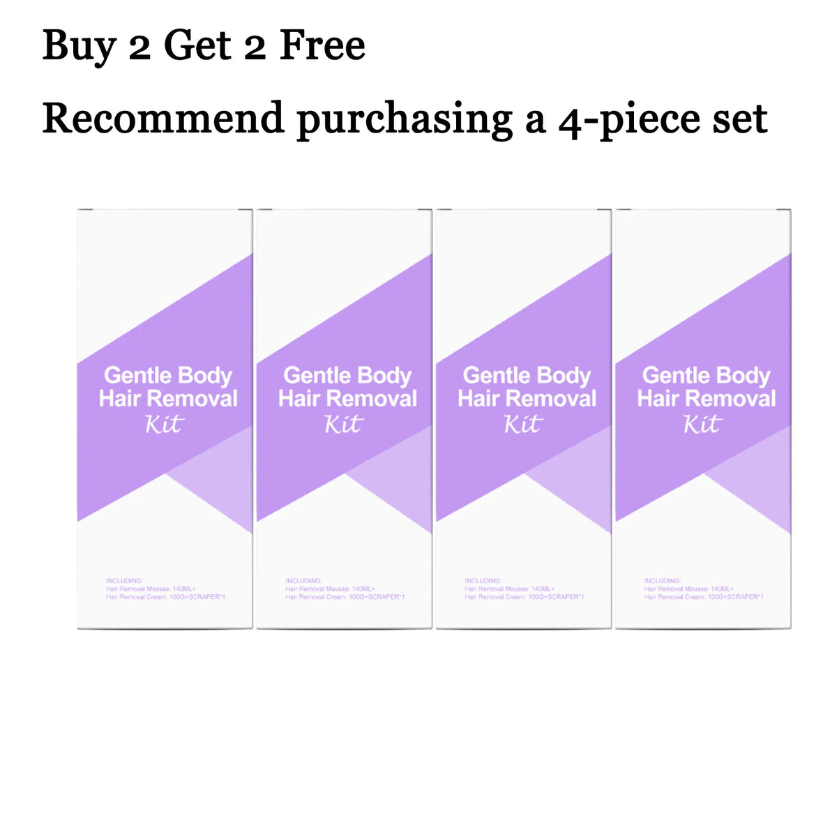 Gentle Hair Removal Cream Set Moisturizing Skin Improve Smoothness Soothing Discomfort Nourishing Pores Refreshing Pore Shrink Calming Hair Removal Set