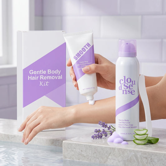 Gentle Hair Removal Cream Set Moisturizing Skin Improve Smoothness Soothing Discomfort Nourishing Pores Refreshing Pore Shrink Calming Hair Removal Set