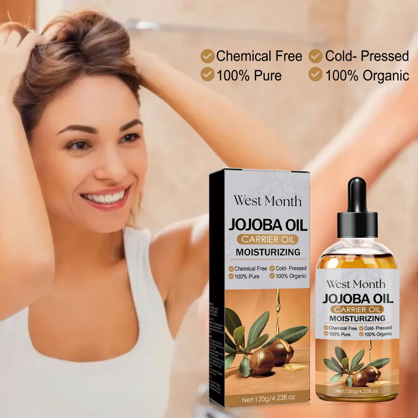 West Month Jojoba Hair Serum Nourishing Scalp Treatment