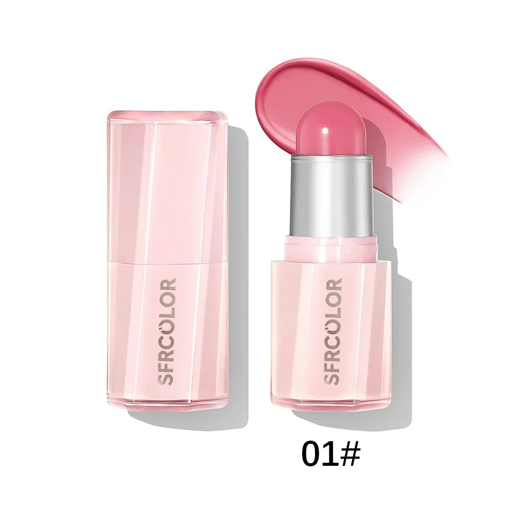 2 In 1 Blush Stick Lip Cheek Multi‑use Makeup Stick Cream Blush Waterproof Long Lasting Natural Blush Cream Stick Smooth Blush Contour Makeup Cosmetic for Daily Face Makeup
