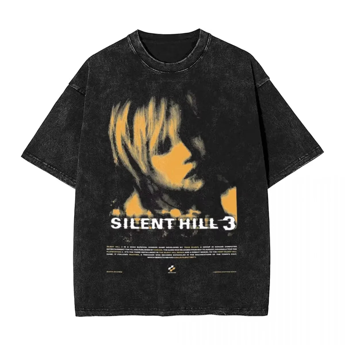 Silent Hills Horror Graphic Print Cotton Unisex Tee