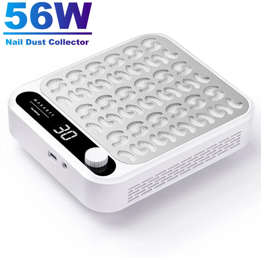 Makartt Professional Nail Dust Collector Adjustable Suction LED Display
