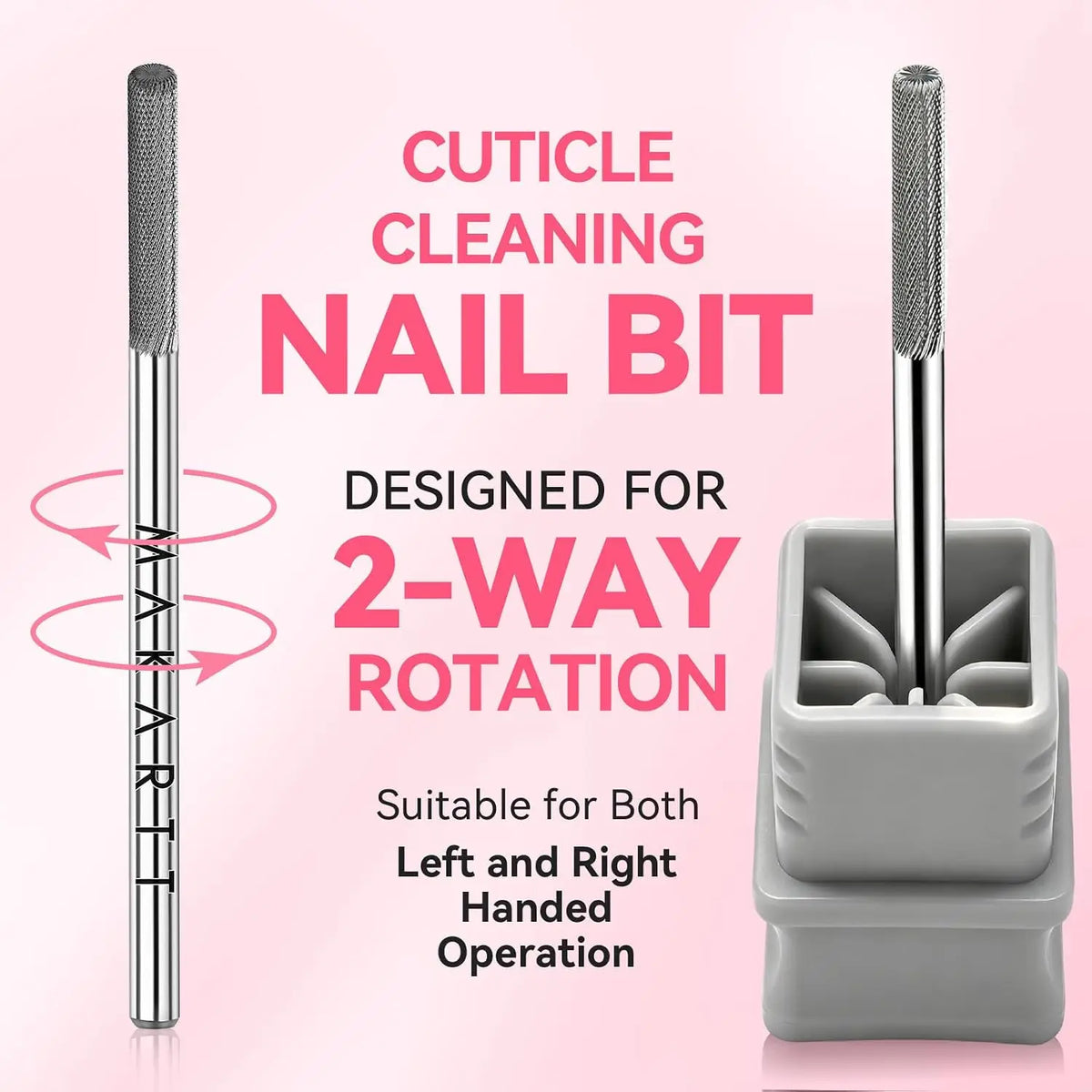 Makartt Tungsten Carbide Safety Nail Drill Bit for Cuticle Cleaning