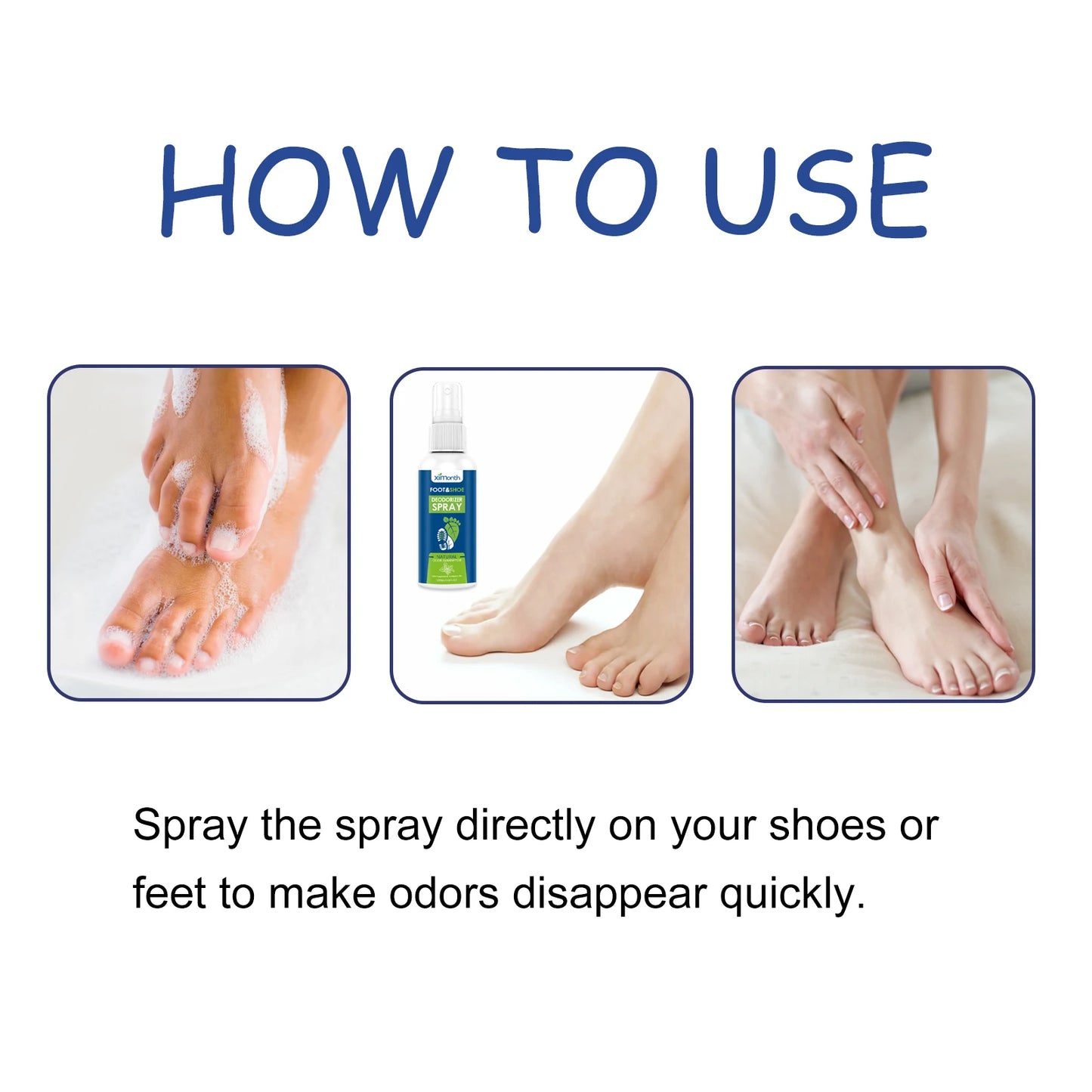 Ximonth Foot Deodorant Spray Relieves Sweat And Odor