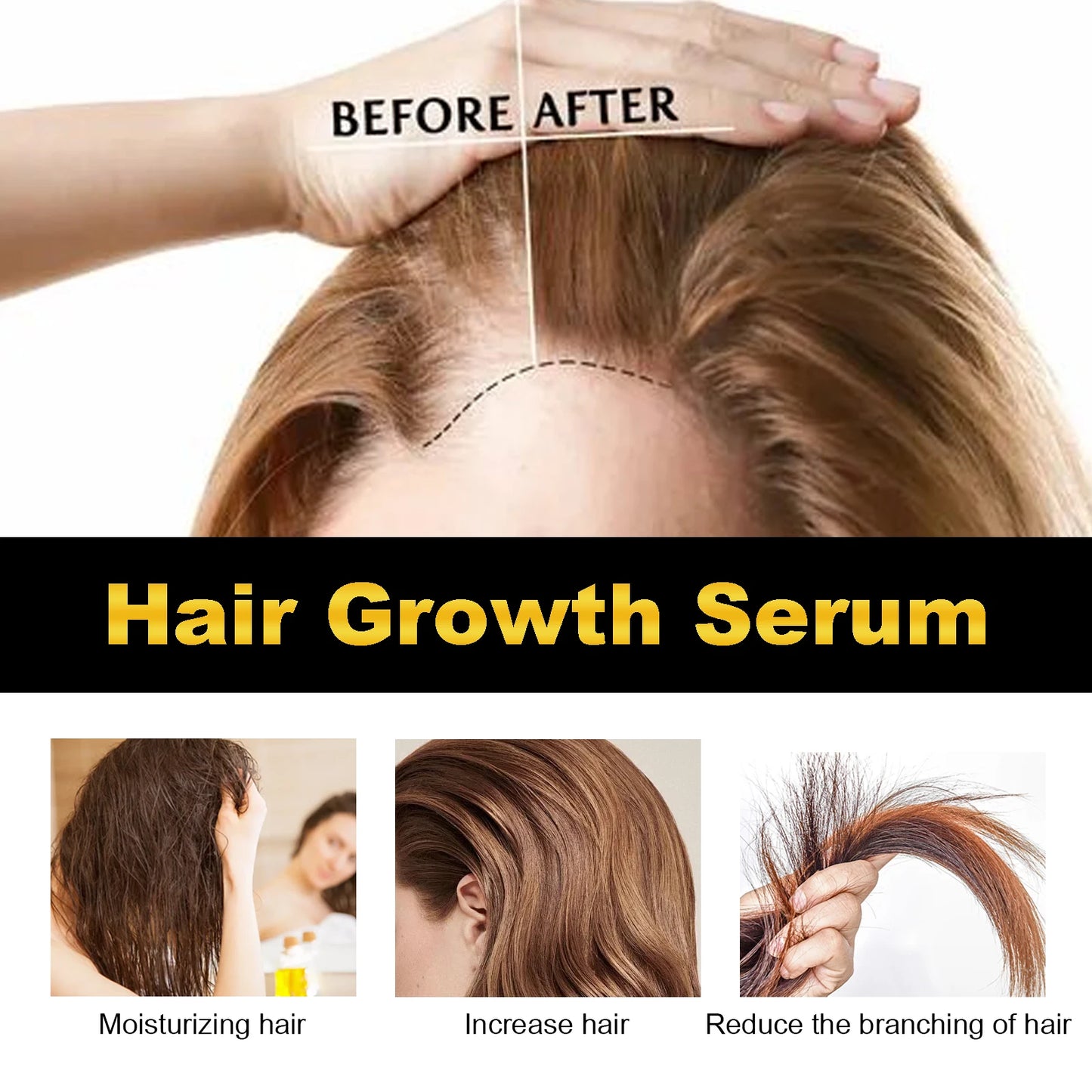 Hoegoa Castor Oil Hair Thickening Serum For Scalp Care