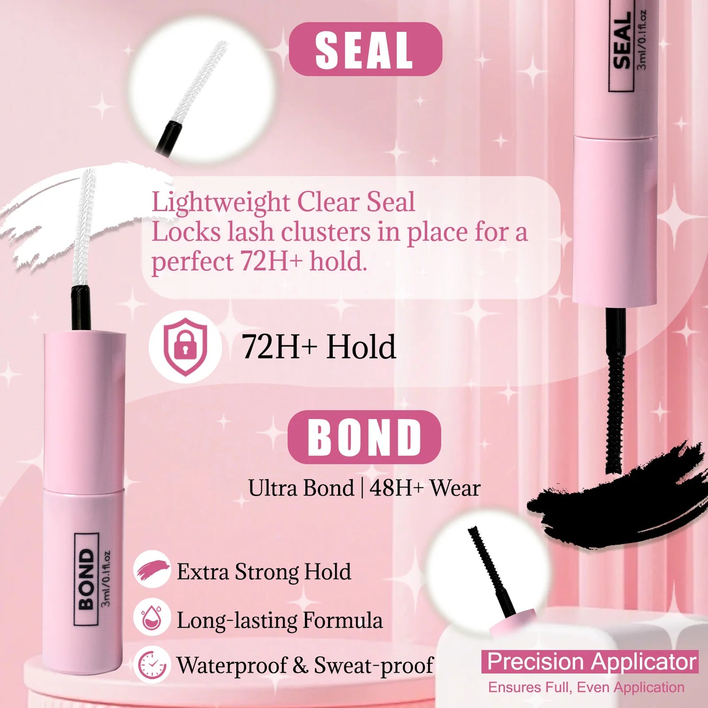 280PCS DIY Cluster Lashes Kit Ignite 80D | D Curl Fluffy Wispy Manga Lashes | Heat Bonded Fox Eye Individual Extensions with Bond and Seal | Long-Lasting Waterproof Home Makeup