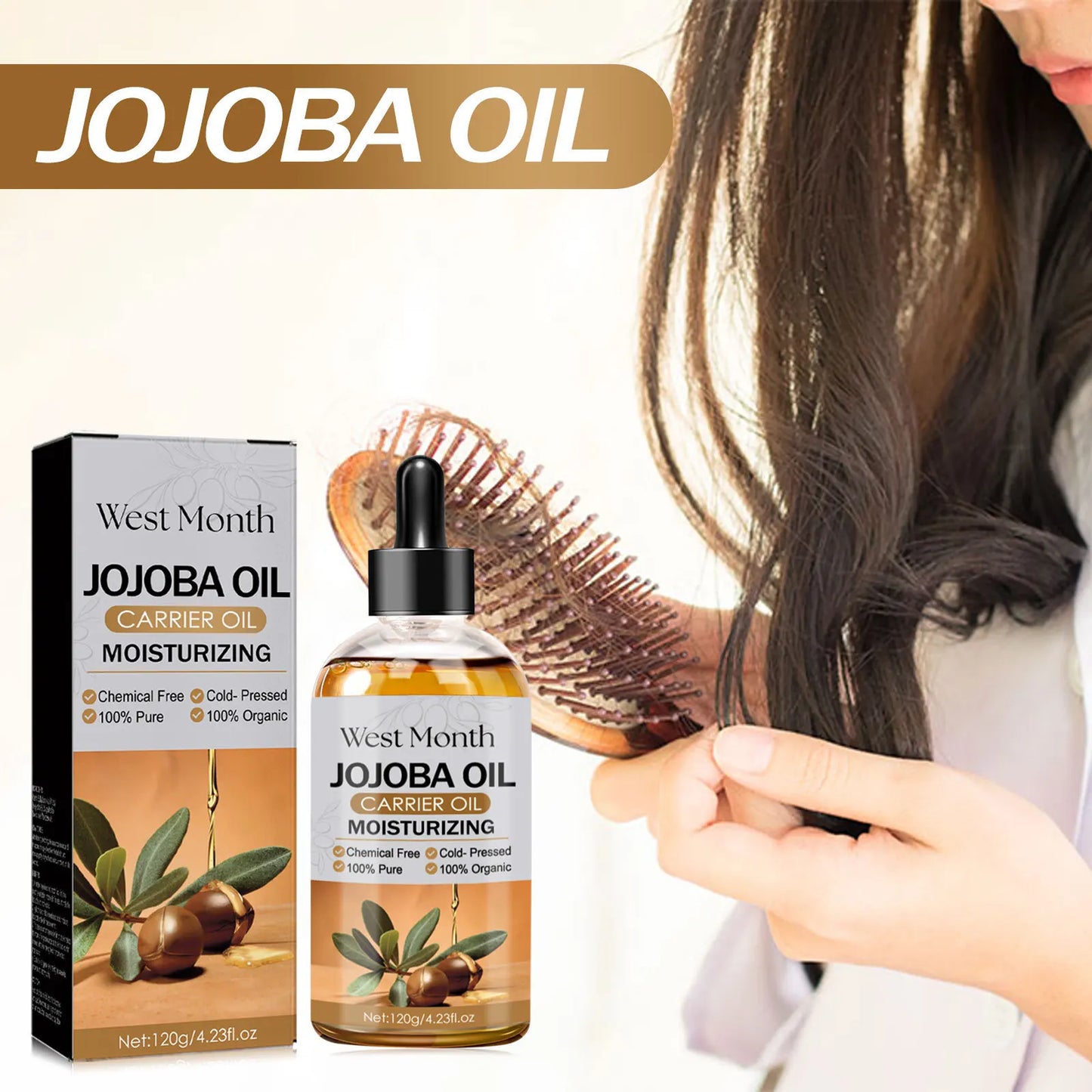 West Month Jojoba Hair Serum Nourishes Scalp And Hair