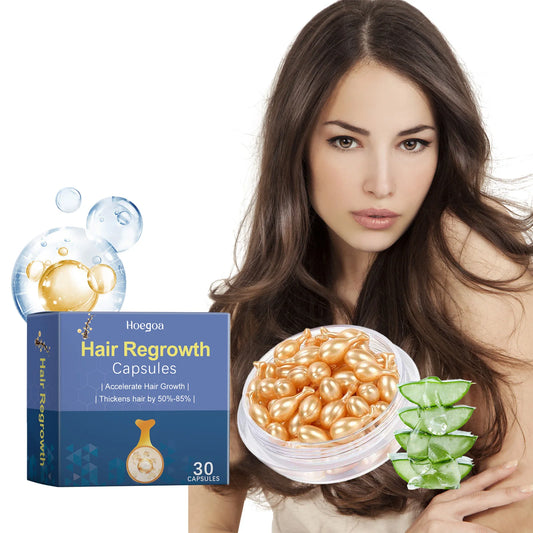 Hair Regrowth Capsules With Morocco Essential Oil For Growth