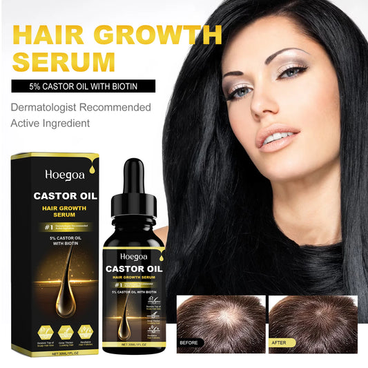 Hoegoa Castor Oil Hair Thickening Serum For Scalp Care
