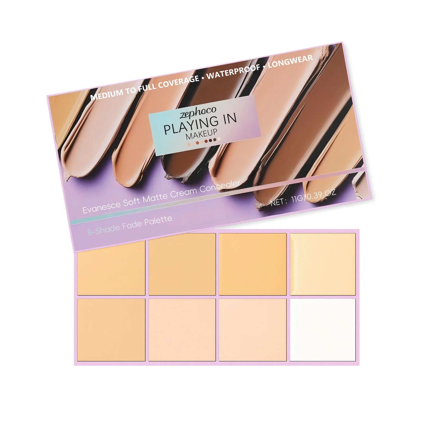 Zephoco Soft Matte Cream Concealer Long Lasting Waterproof Matte Reduces Dark Circles Improve Skin Redness Smooth Transparent Makeup