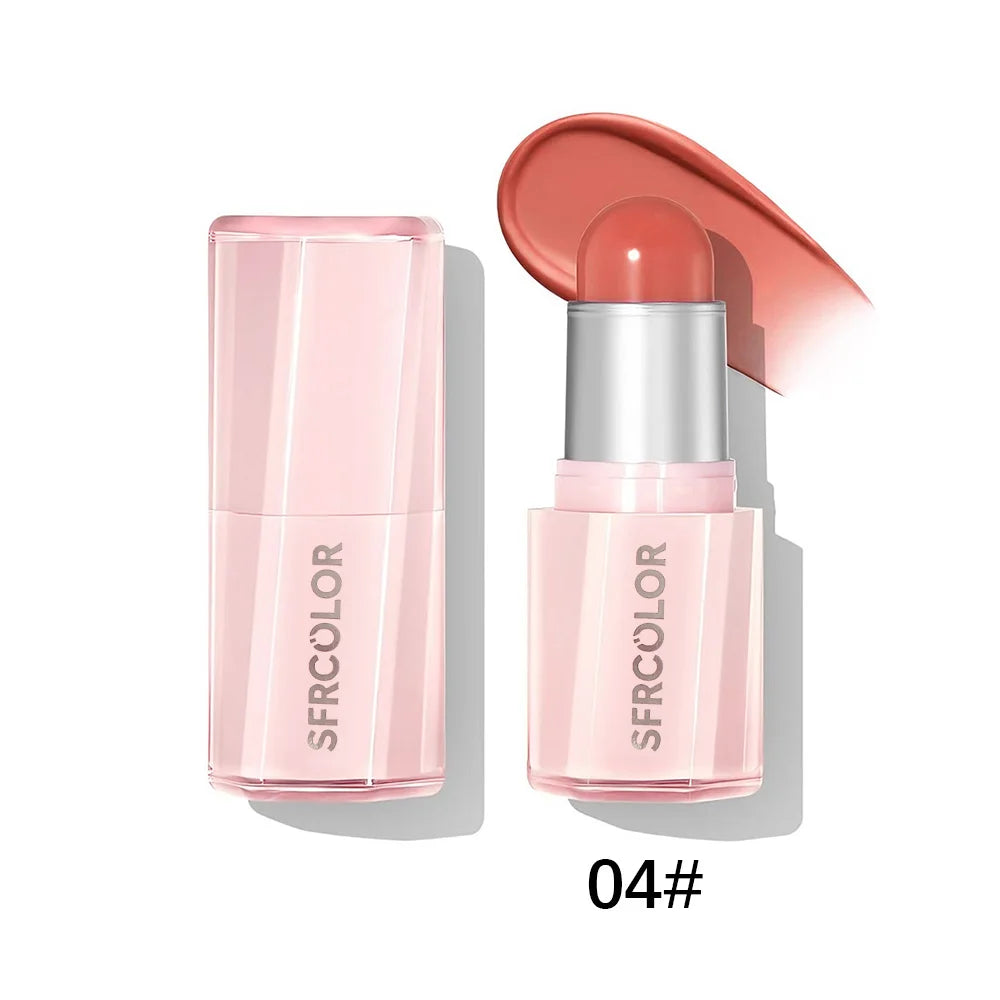 2 In 1 Blush Stick Lip Cheek Multi‑use Makeup Stick Cream Blush Waterproof Long Lasting Natural Blush Cream Stick Smooth Blush Contour Makeup Cosmetic for Daily Face Makeup
