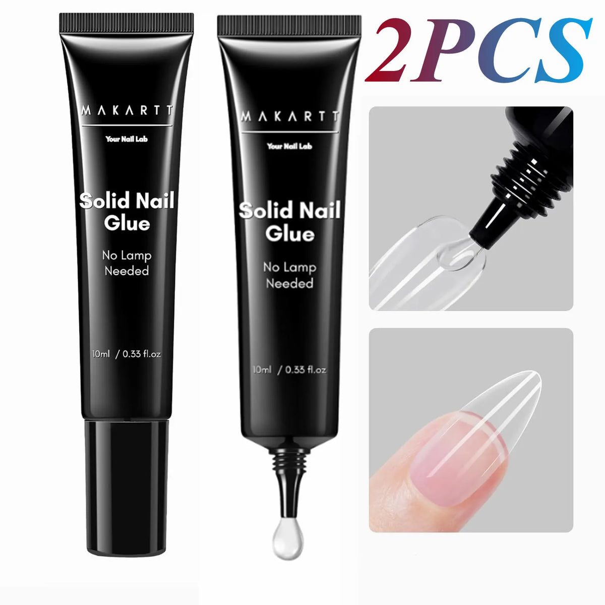 Makartt HEMA Free Semi Solid Nail Glue for Fake Tips