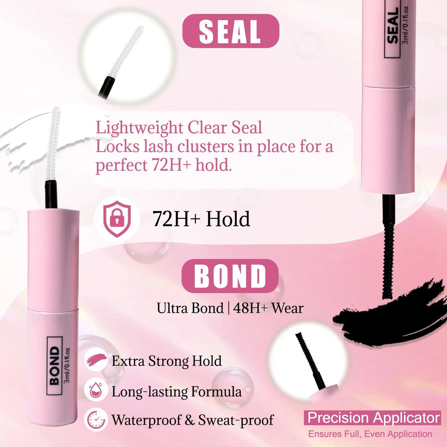 320PCS DIY Cluster Lashes Kit Fierce 60D | D Curl 10-18mm Mixed Dense Manga Lash Clusters | Heat Bonded Fox Eye Individual Lashes with Bond and Seal | Waterproof Long-Lasting Home Makeup