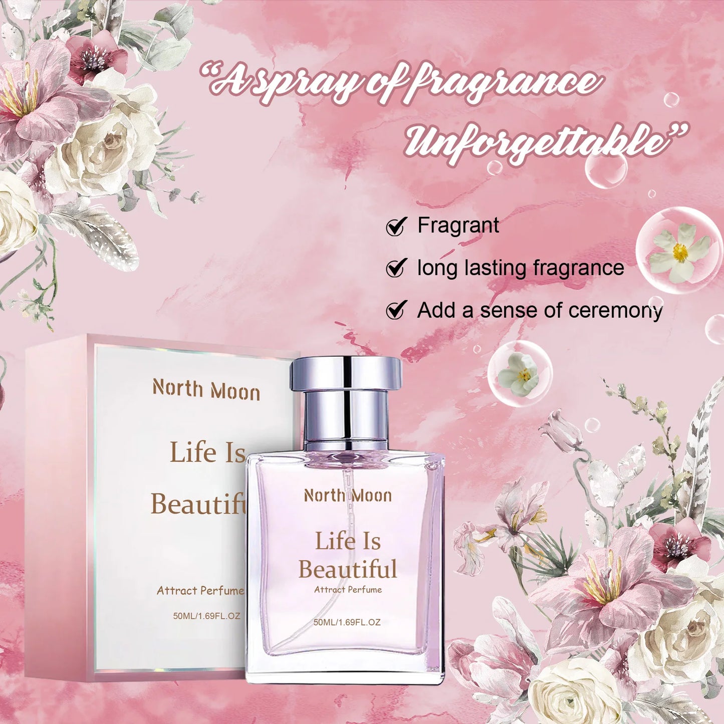 Roxelis Glamour Flirting Perfume Long Lasting Fresh Fragrance