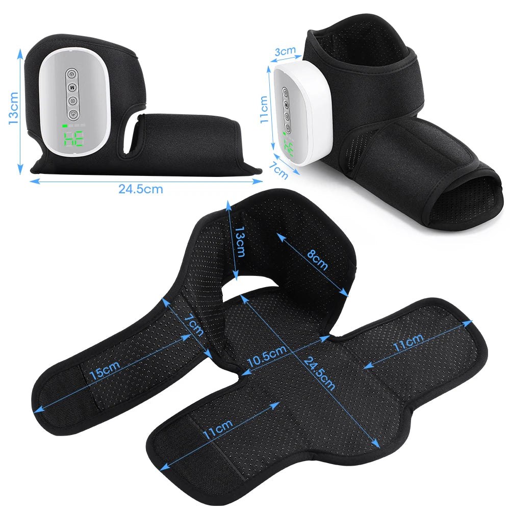 Moajaza Wireless Foot And Ankle Massager With Heat Compression
