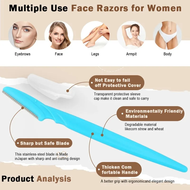 Multifunctional Facial Trimming Set With Safety Cover For Eyebrows