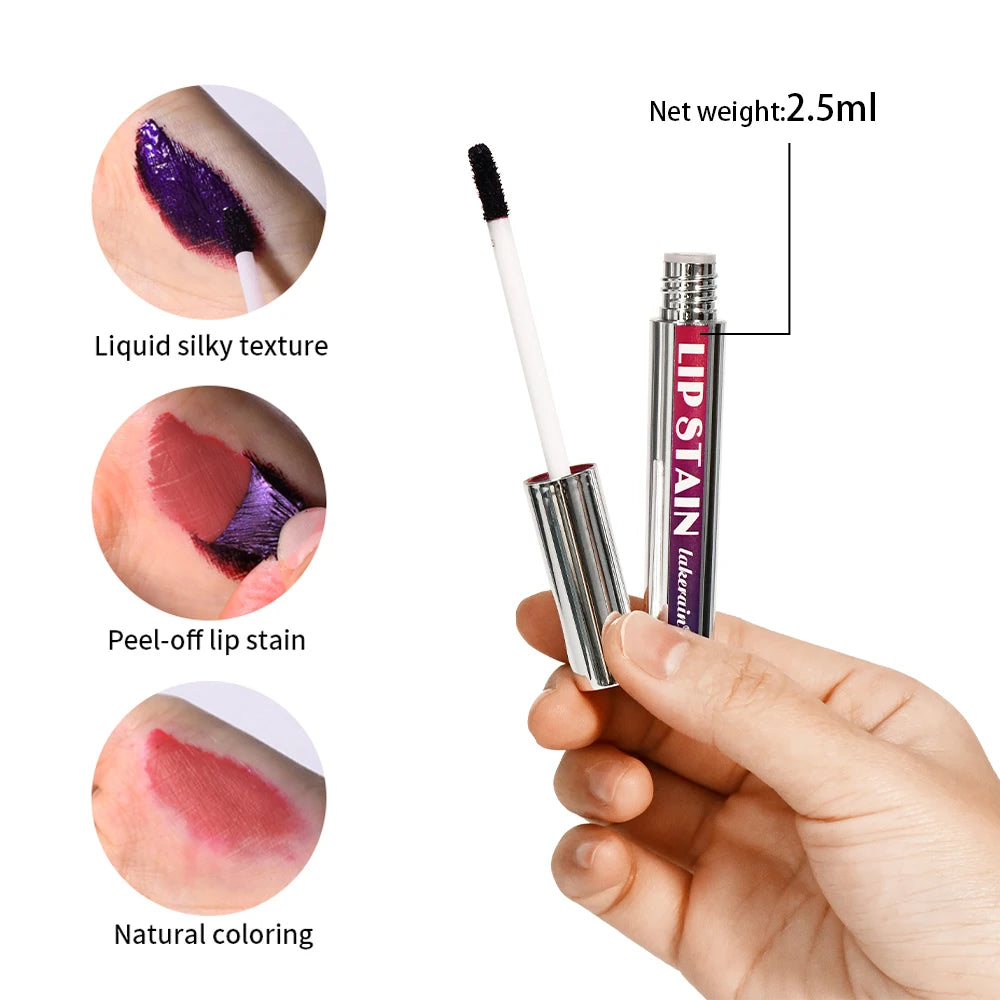 Lakerain Lip Gloss Peel And Stick Set, Long-Lasting Waterproof