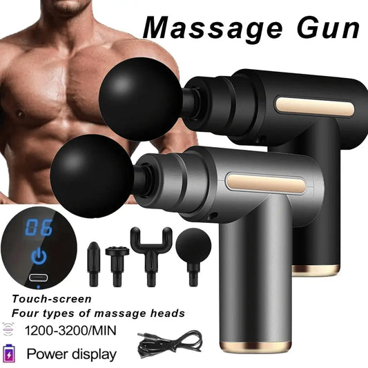 Portable Electric Muscle Massage Gun USB Rechargeable