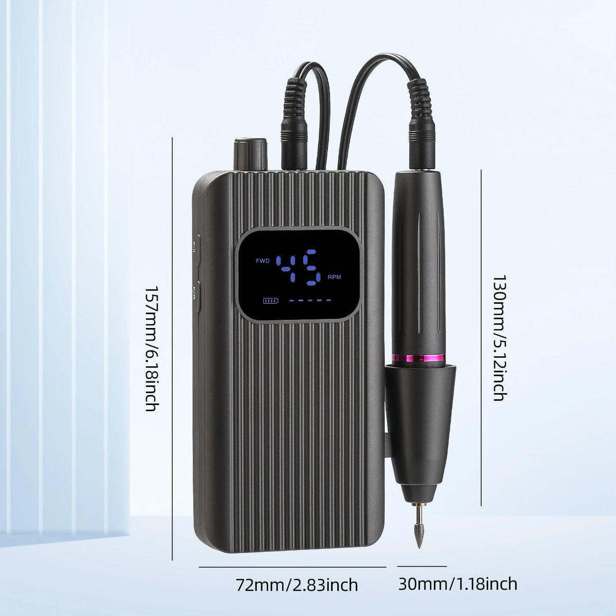 Rechargeable Electric Nail Drill for Gel Removal, Manicure and Pedicure