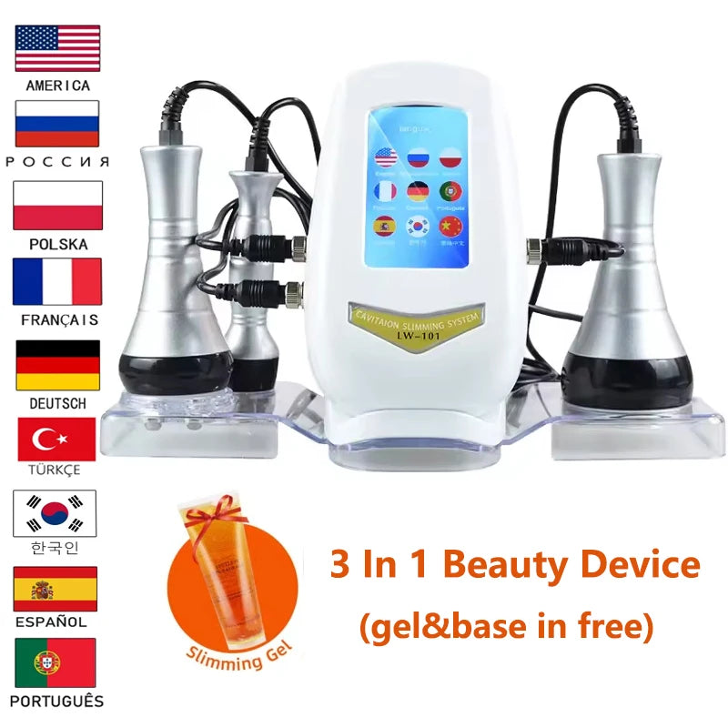 NIEGAO Ultrasonic RF Cavitation Vacuum Body Sculpting Machine