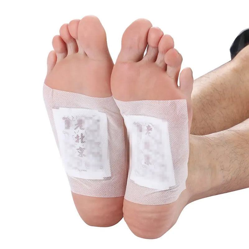 50PCs Old Beijing Foot Mask Foot Paste Mai Grass Bamboo Vinegar Foot Paste Improve Sleep Relieve Stress Moisture Foot Patch