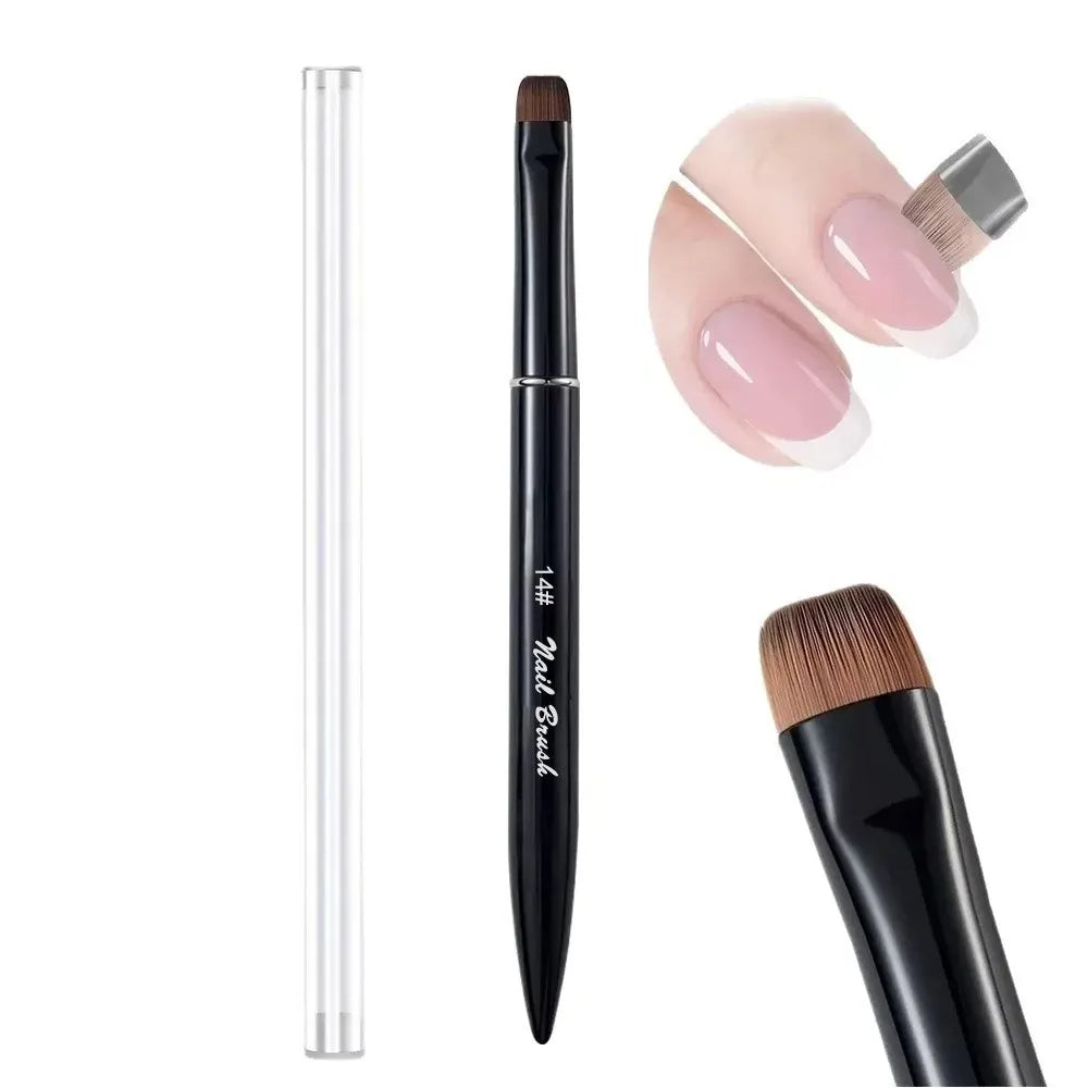 Three In One Nail Brush for Gel and Acrylic Cleaning