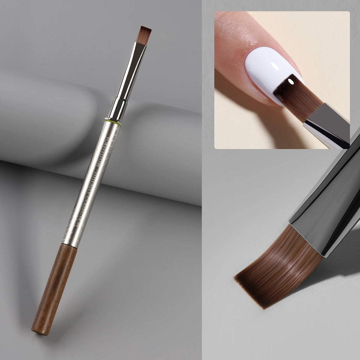 YOKEFELLOW Nail Art Brush Set With Interchangeable Gel Design Heads