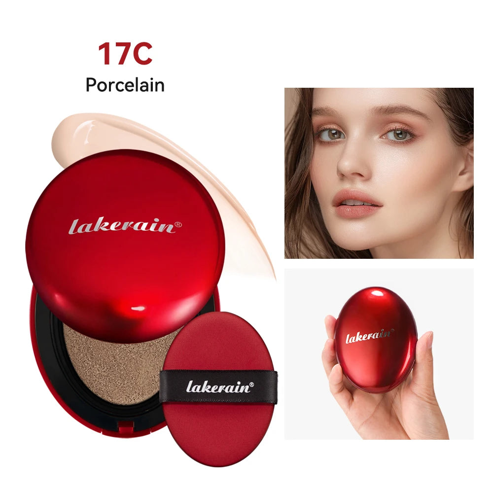 Long-Lasting Waterproof Air Cushion Foundation Sunscreen Lightweight Translucent Full Coverage Quick Daily Facial Makeup Glow