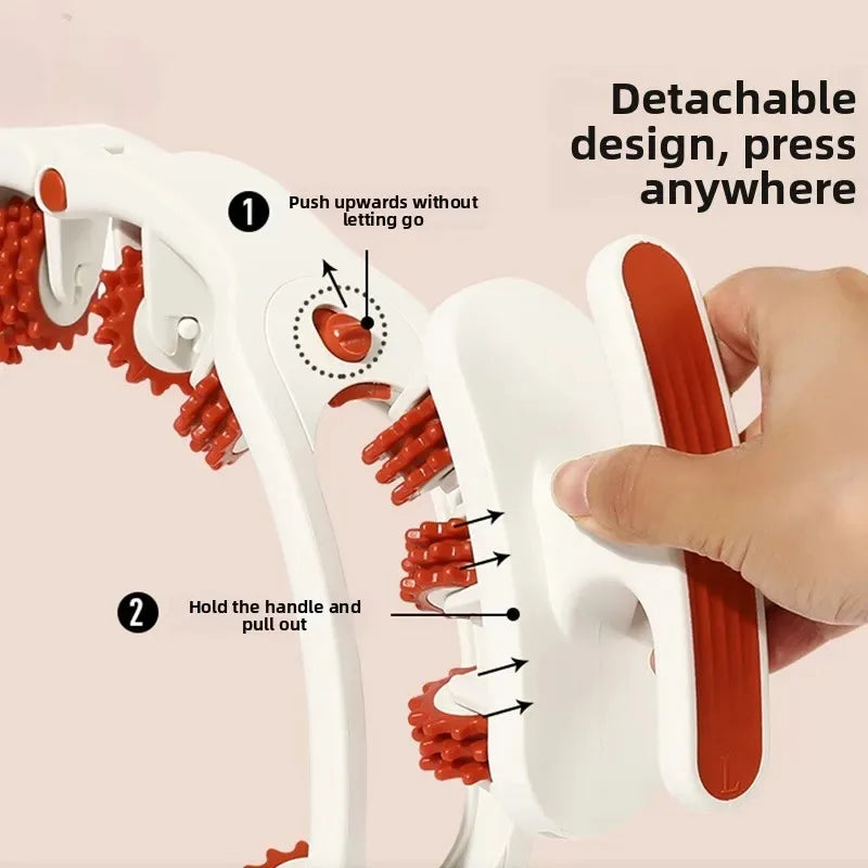 Multi-function Ring Leg Massager Massage Roller Detachable Handles for Full Body Neck Shoulder Abdominal Muscle Slimming guasha facial massage هزاز facial massager massager