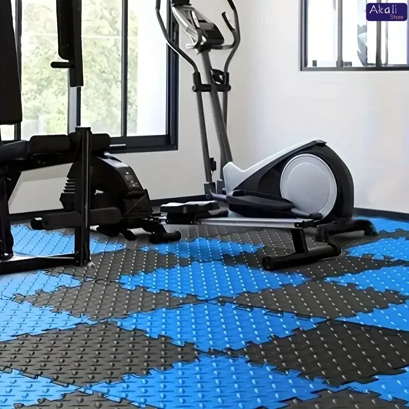 EVA Interlocking Foam Floor Tiles 30x30cm Non-Slip Gym Mat Puzzle Flooring for Home Workout Yoga Equipment Protection 4/16Pcs
