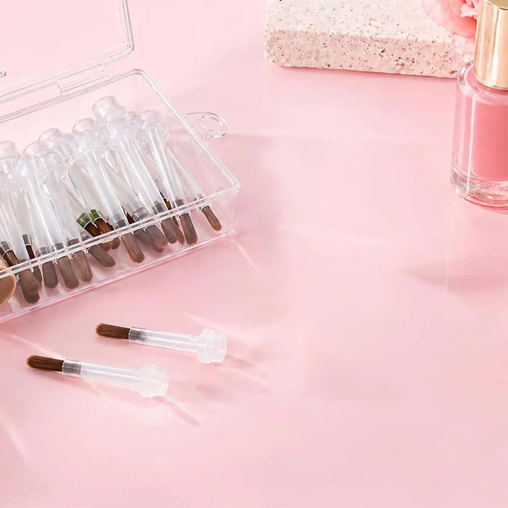 Disposable Nail Polish Brushes With Wooden Handles For Gel Polish