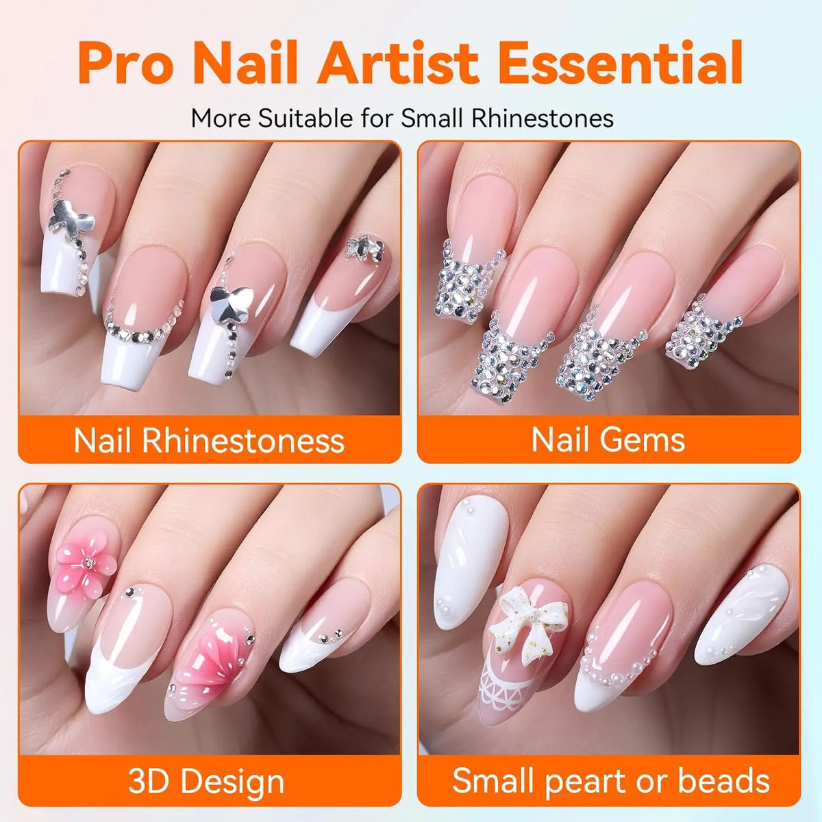 Makartt UV Cured Strong Hold Rhinestone Glue for Nail Gems