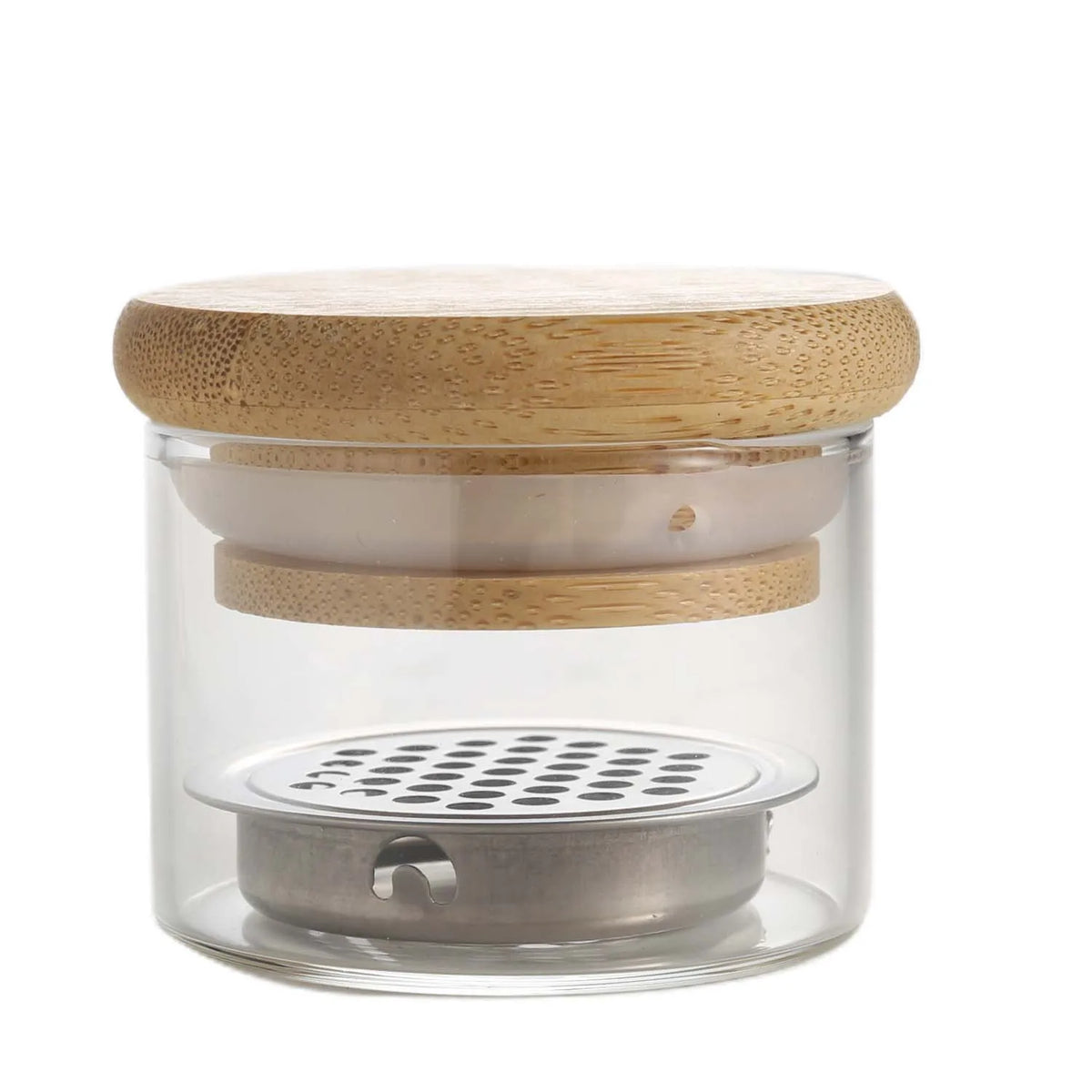 Nail Brush Cleaner Cup With Stainless Steel Mesh Base