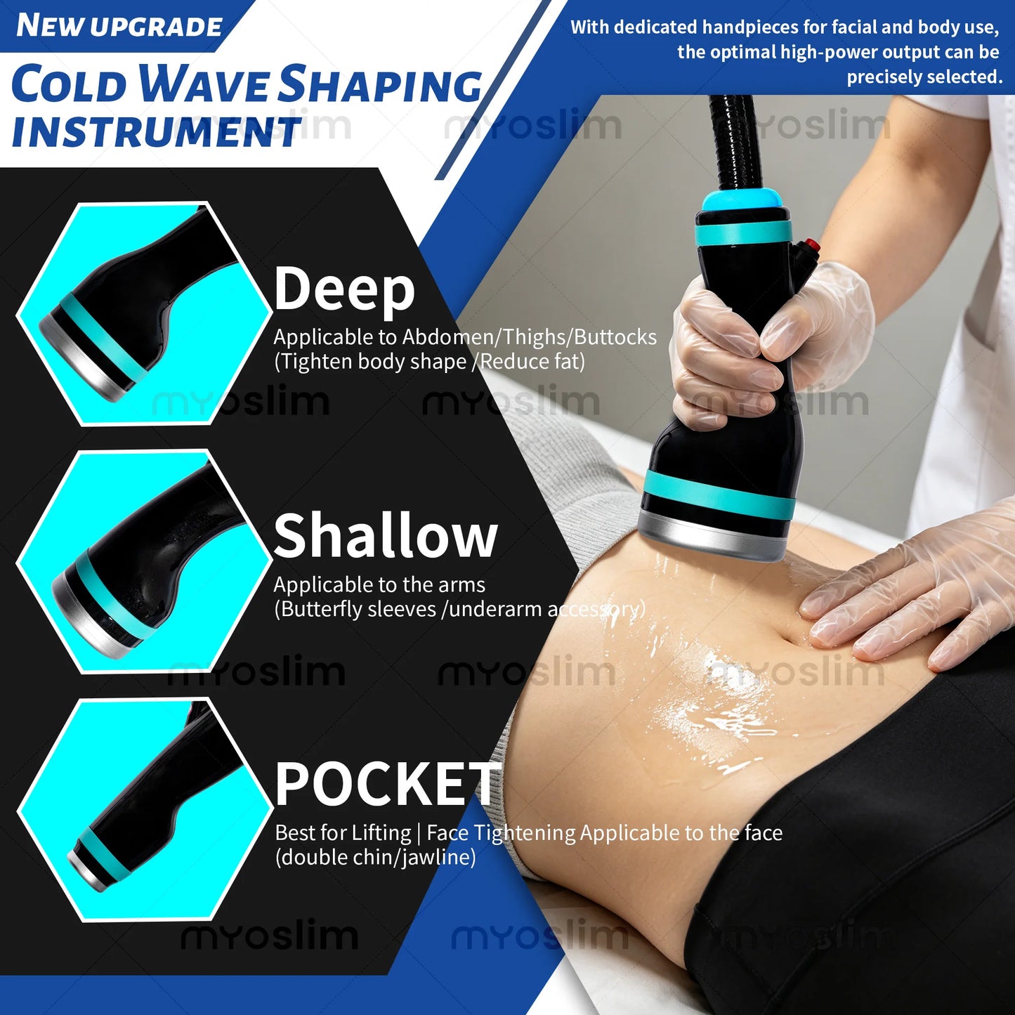 3‑in‑1 Non Invasive Ice Microwave Massage Slimming Machine Stretch Mark Removal Skin Tightening Fat Reduction Massage Device