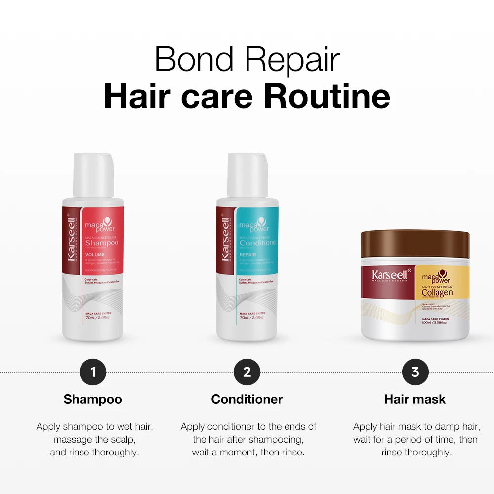 Karseell Collagen Hair Mask and Conditioner Travel Set